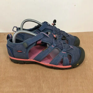 Keen Youth Blue Pink Strap Sport Sandals Shoes 1015703 Youth Size 6